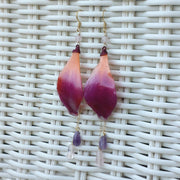 Rainbow Sorbet Petal Earrings