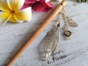 Copper Skeleton Leaf Hairstick