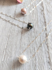 Sequin Pearl Necklace