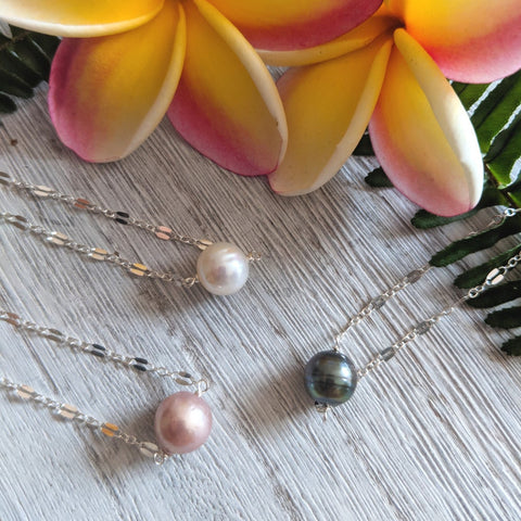Sequin Pearl Necklace
