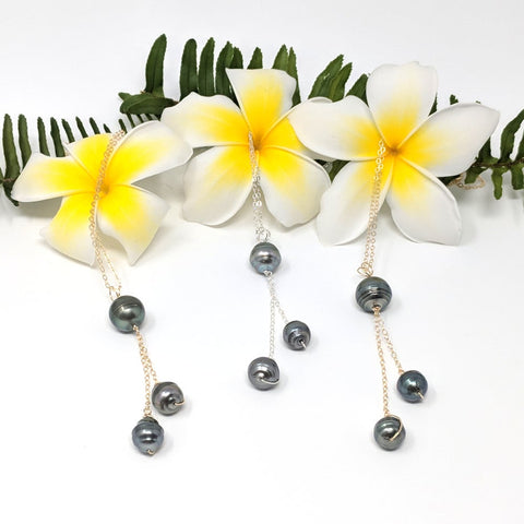Hi`ilawe Necklace - Tahitian Pearls