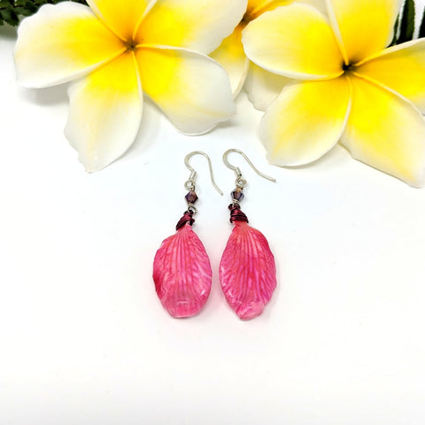 Hawaiian Punch Petal Earrings