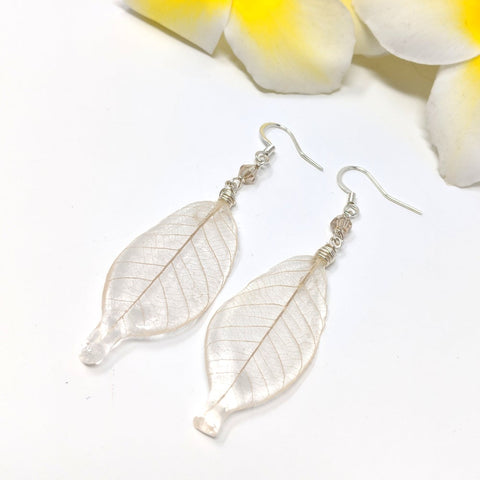 Natural Skeleton Leaf Earrings