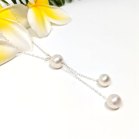 Hi`ilawe Necklace - Freshwater Pearls