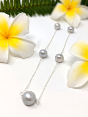 Nahenahe Necklace - Silver Edison Pearls