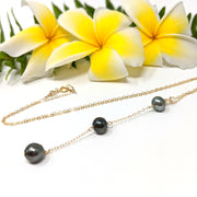 Piko Necklace - Tahitian Pearls