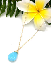Lili`i Necklace - Peruvian Opal Briolette
