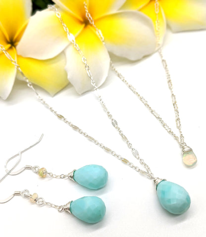 Opal Teardrop Earrings