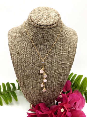 Venus Necklace - Pink Opal