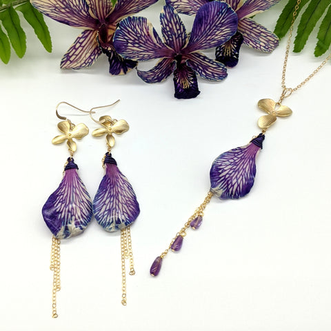 Honi Pua Earrings - Tie Dye