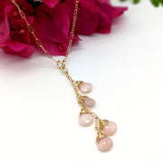Venus Necklace - Pink Opal