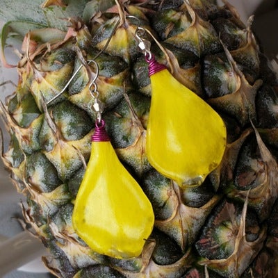 Pineapple Crush Petal Earrings