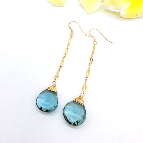 Aquamarine Drop Earrings