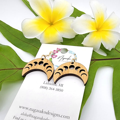Crescent Moon Phase Earrings