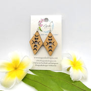 Diamond Moon Phase Earrings