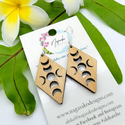 Diamond Moon Phase Earrings