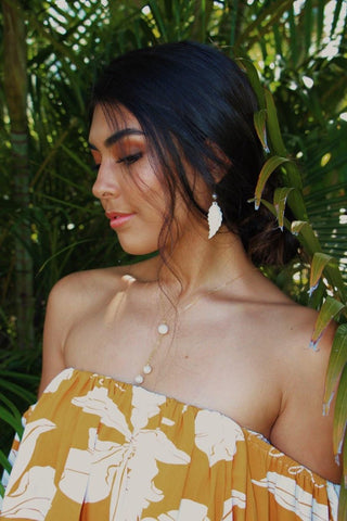 Hi`ilawe Necklace - Freshwater Pearls